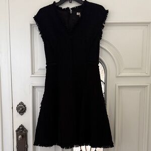 Rebecca Taylor Elegant Black Fringe Dress